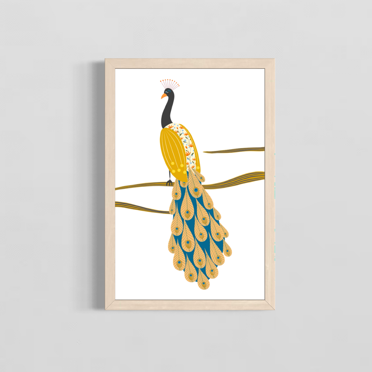 Lone Peacock - limited edition fine art print