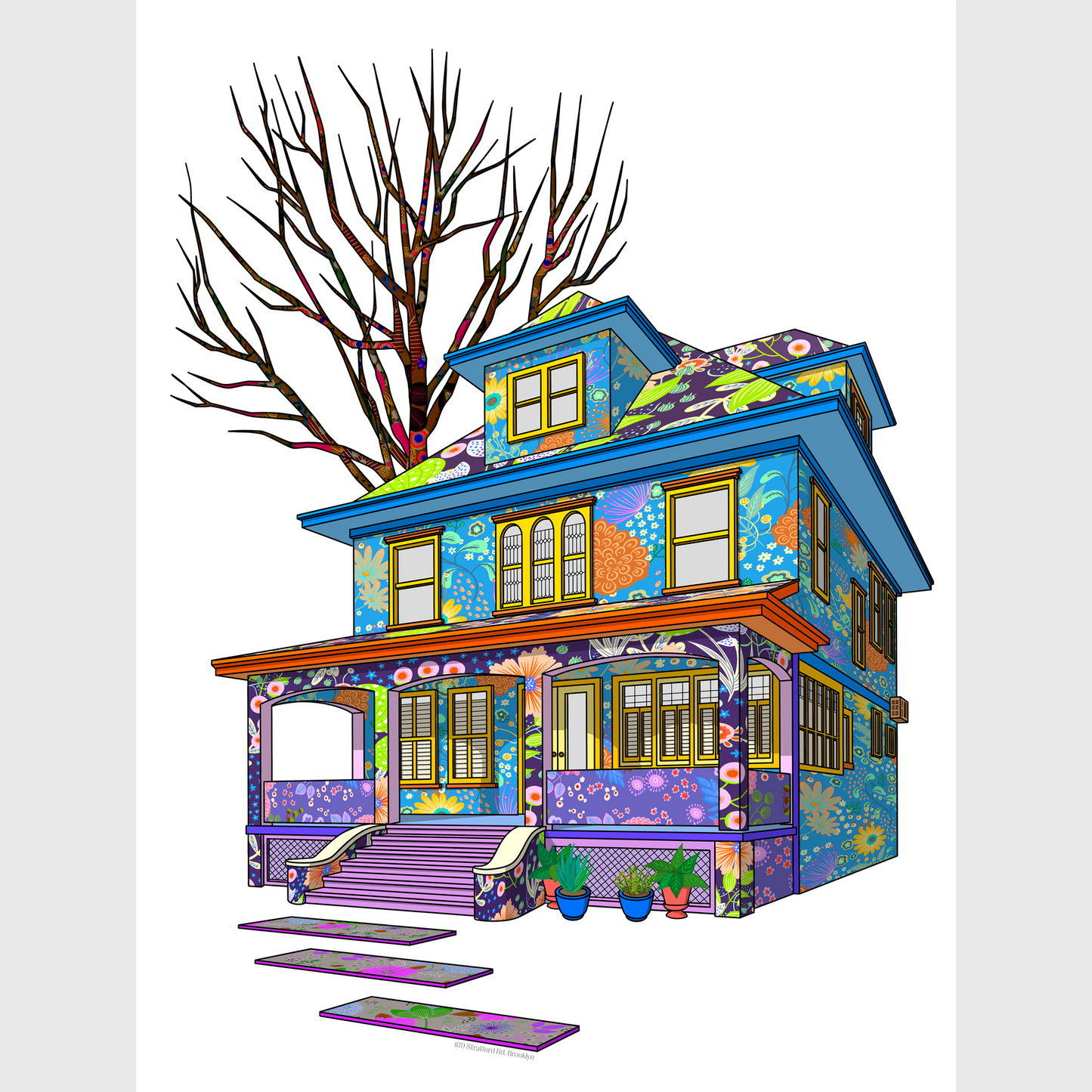 169 Stratford Road Brooklyn - limited edition fine art print - 18"x24"