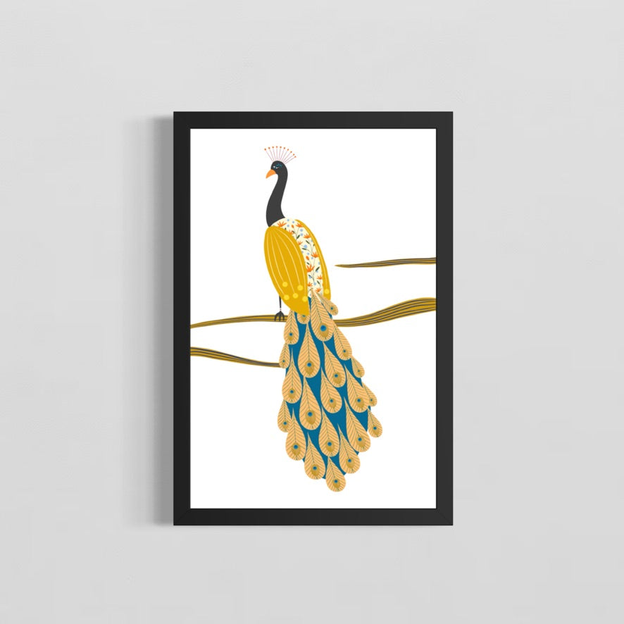 Lone Peacock - limited edition fine art print