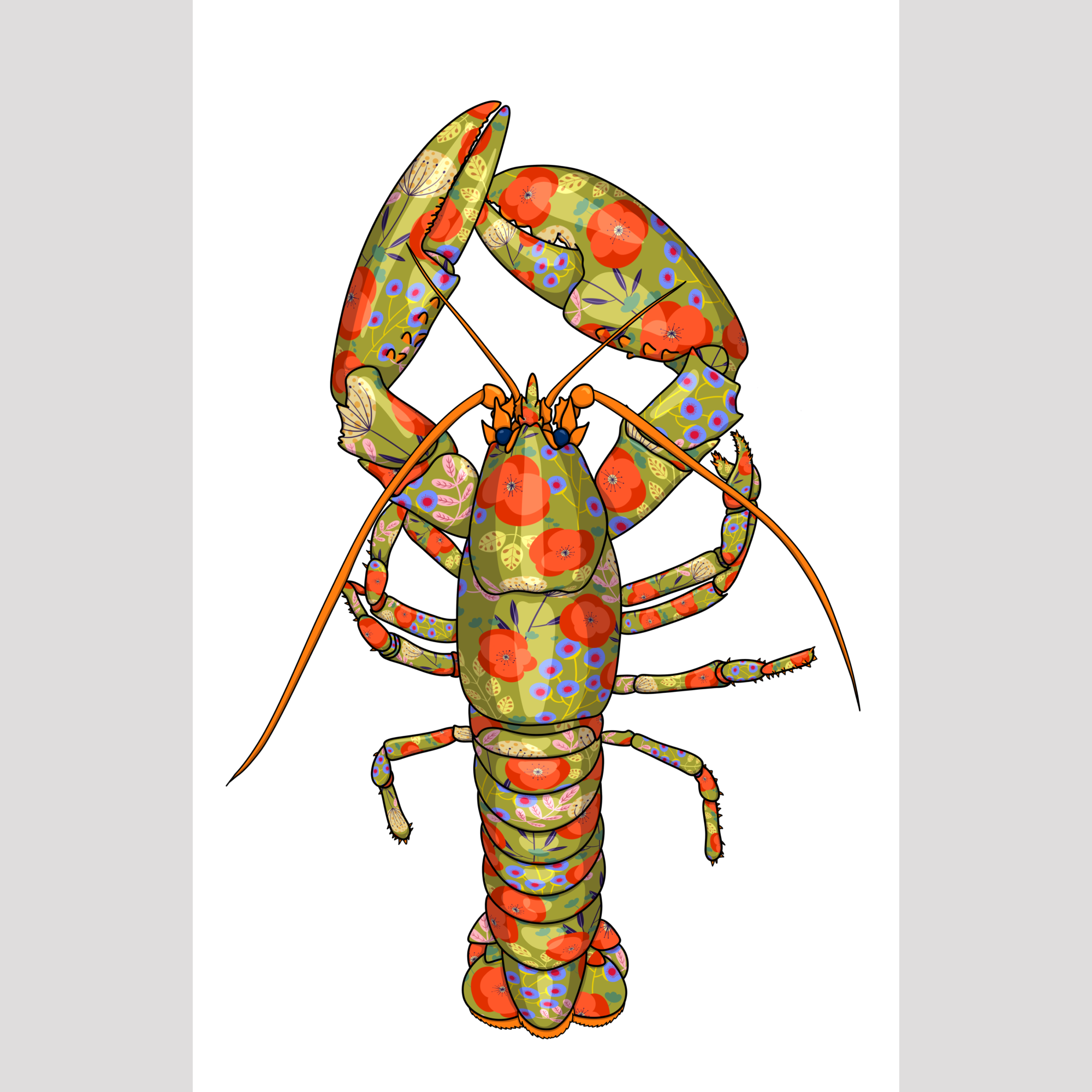 Poppy Lobster fine art print