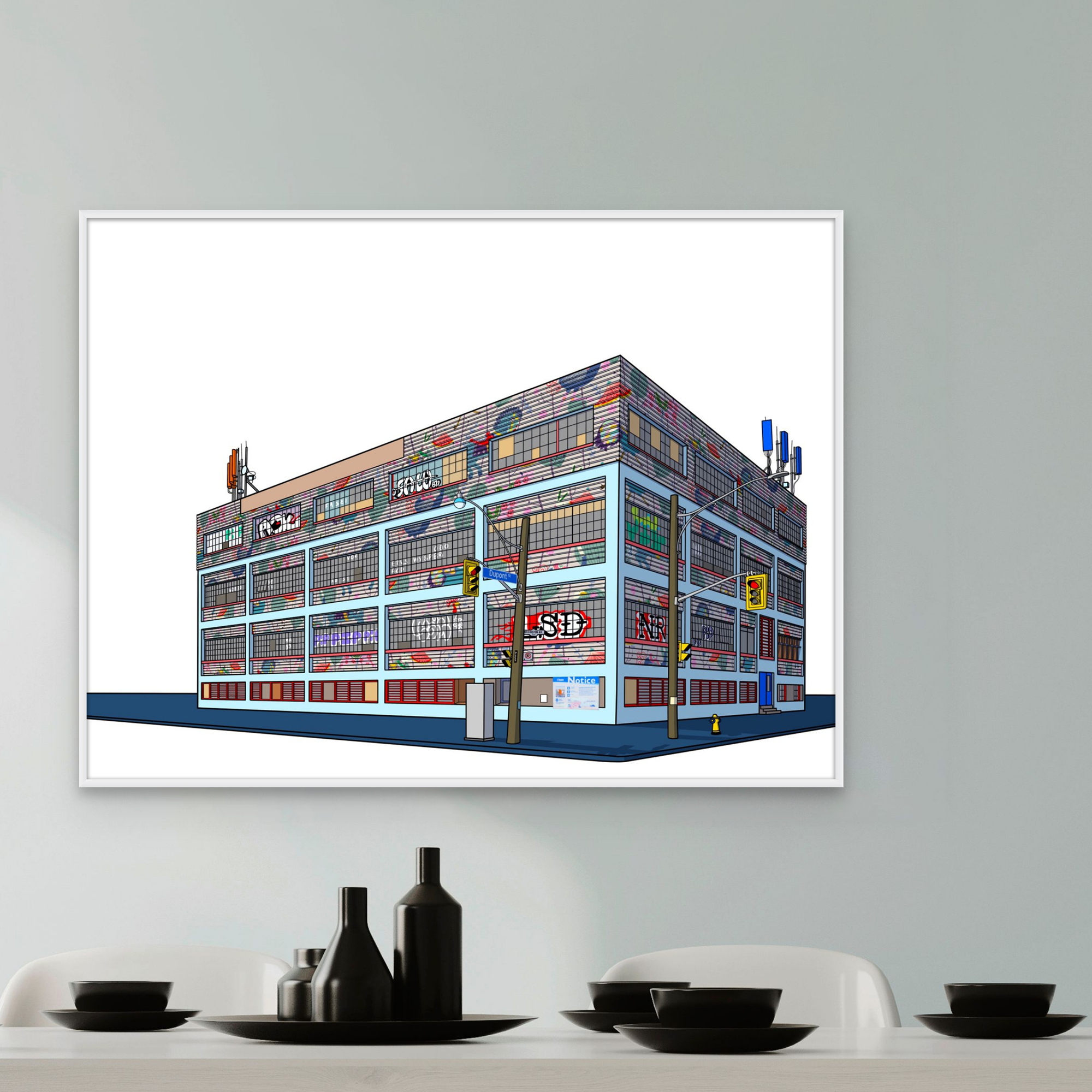 888 Dupont Toronto - limited edition fine art print - 24" x 18"