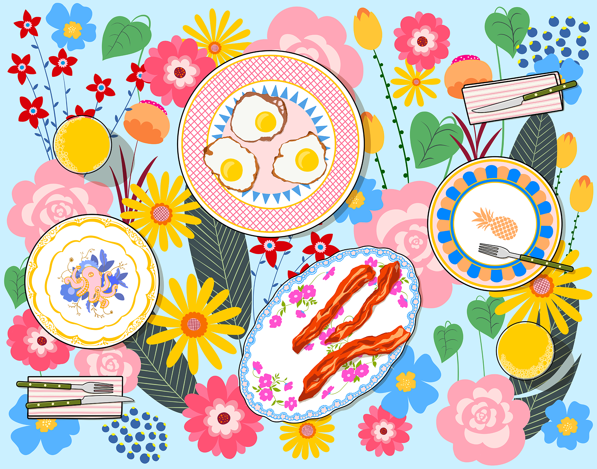 Bacon and eggs - limited edition fine art print