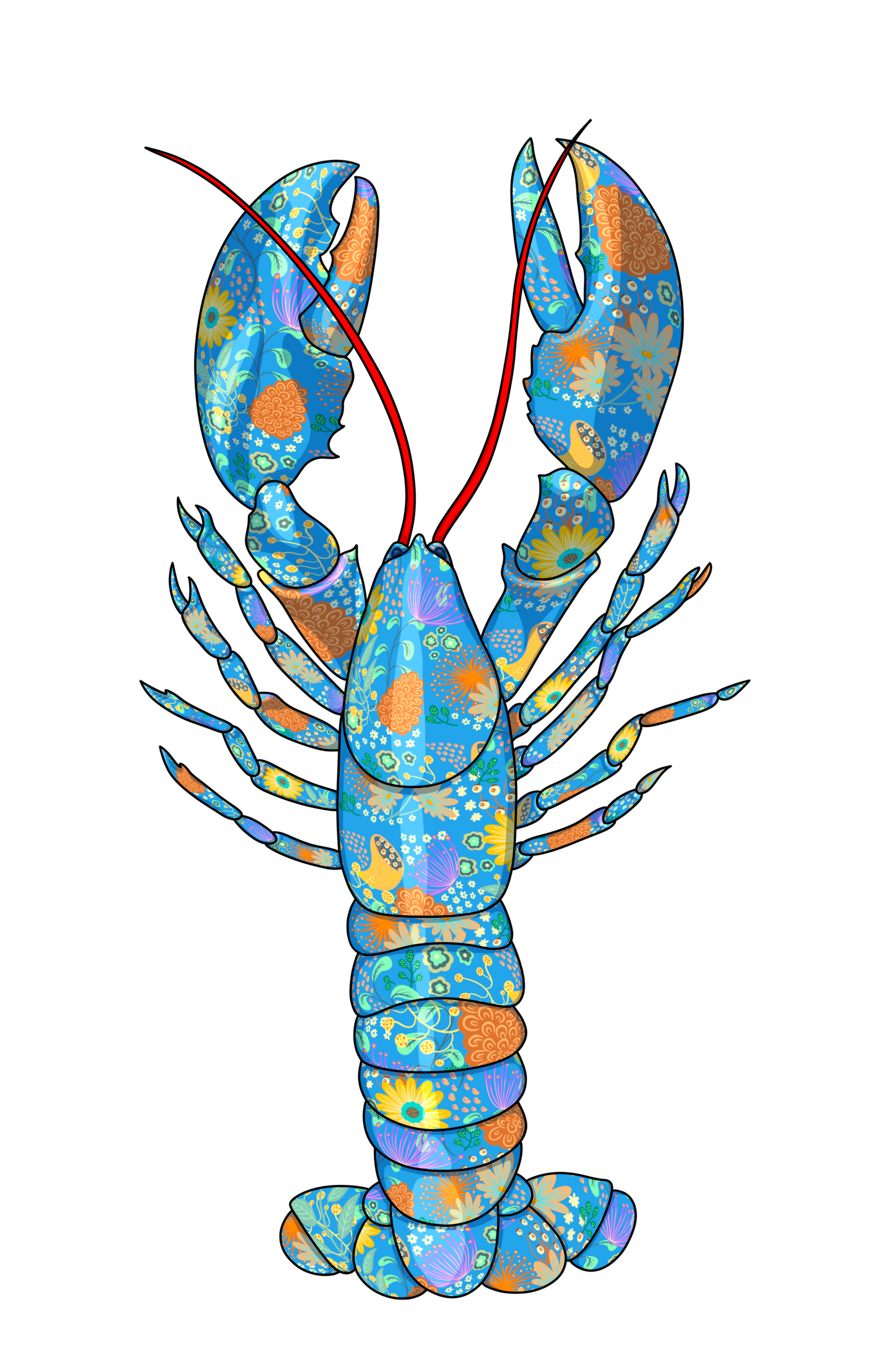 Blue Lobster - limited edition fine art print