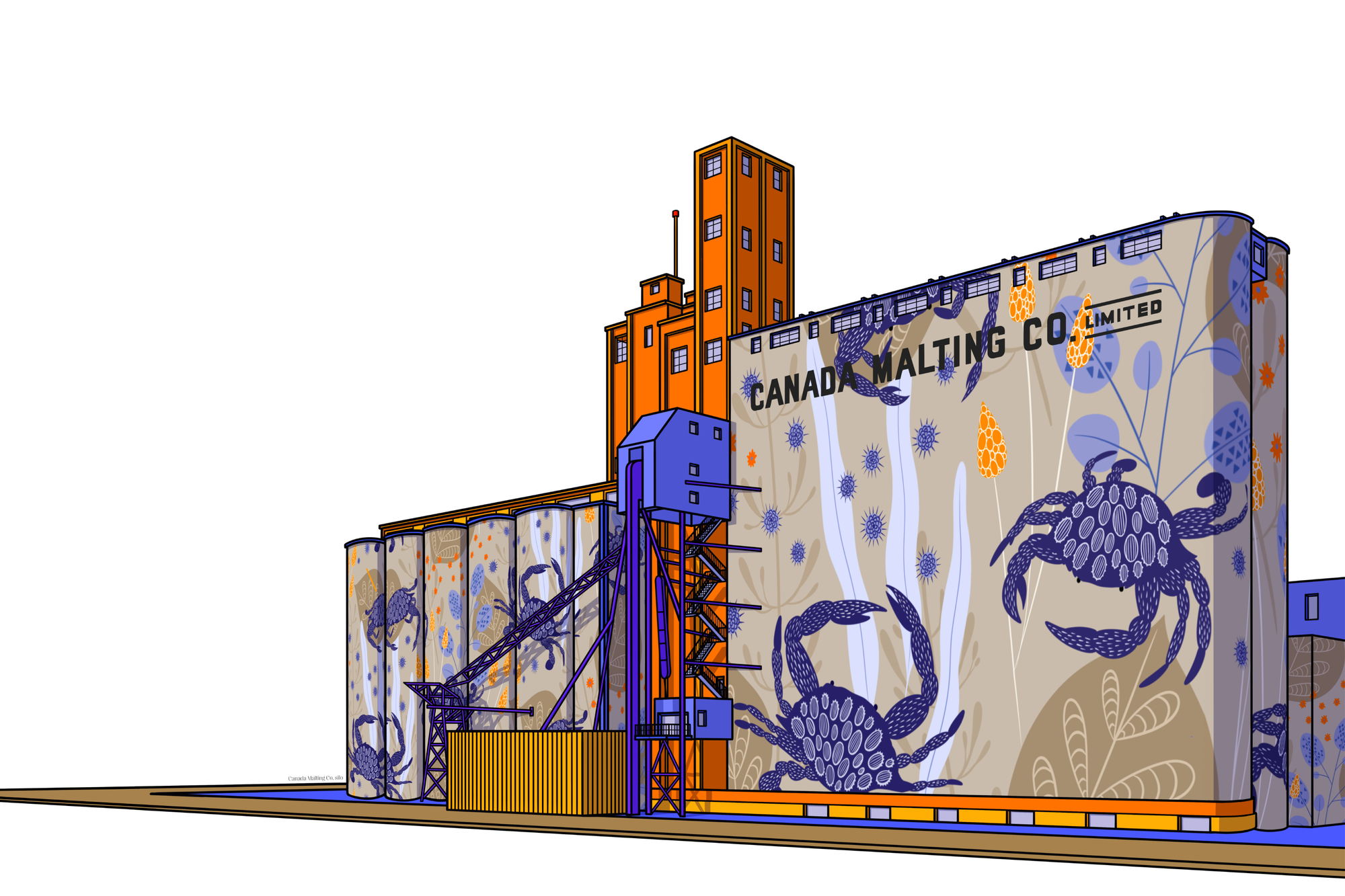 Canada Malting Silo fine art print  - limited edition fine art print