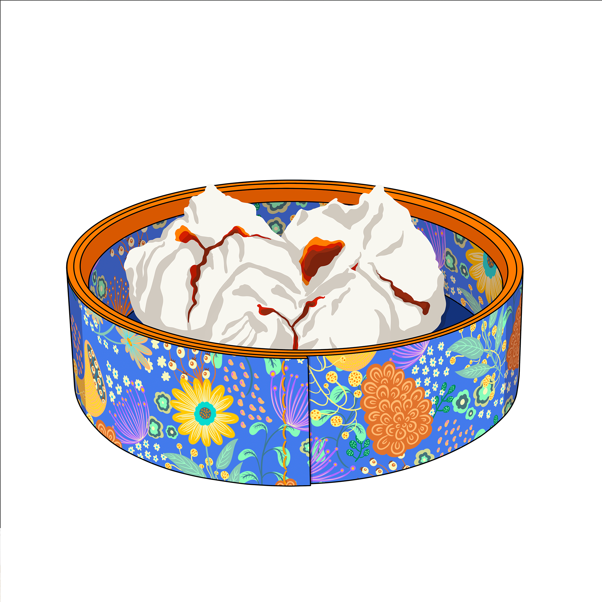 Cha Siu Bao dim sum - fine art print