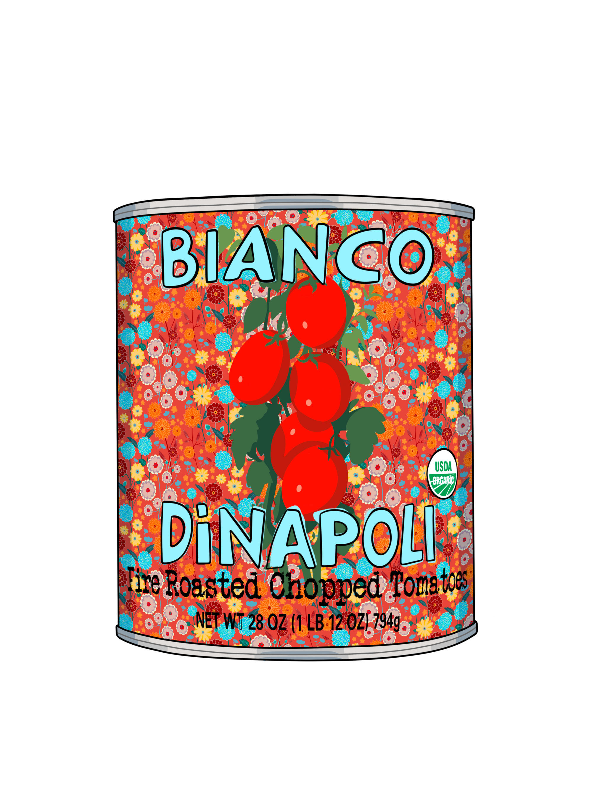 Dinapoli Canned Fire Roasted Tomatoes - fine art print