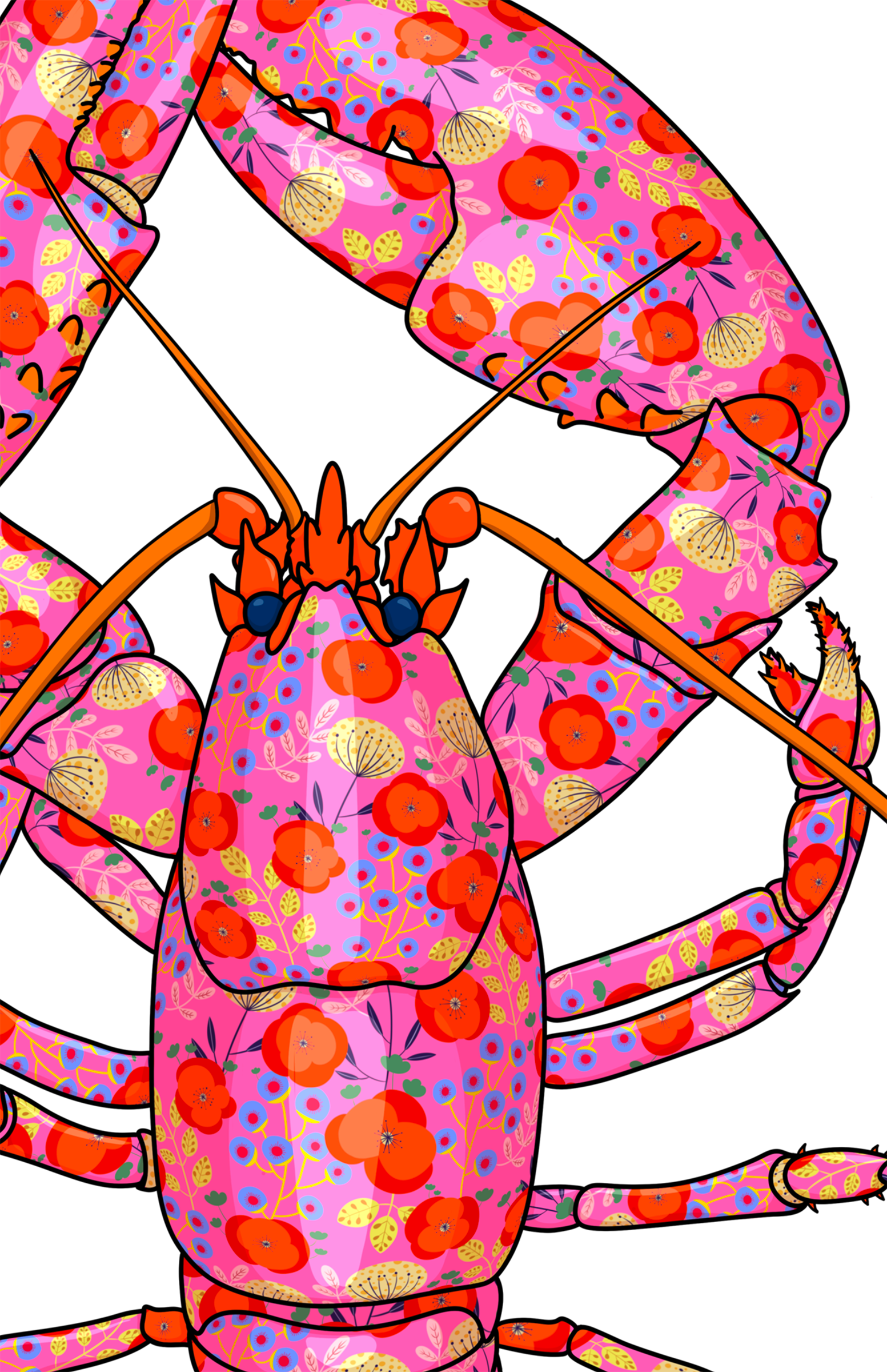 Fuchsia Lobster - limited edition fine art print