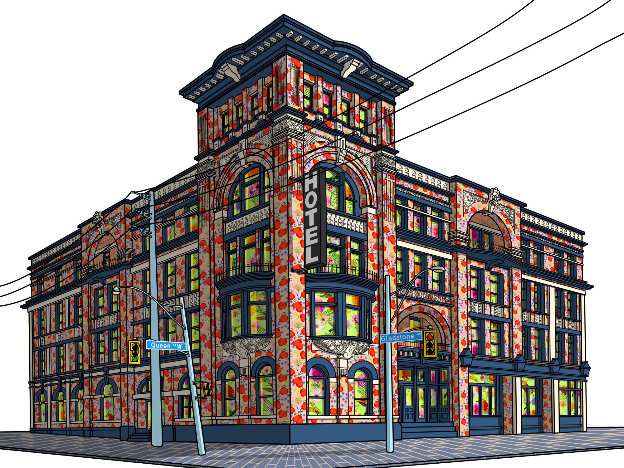 Gladstone House Toronto - limited edition fine art print