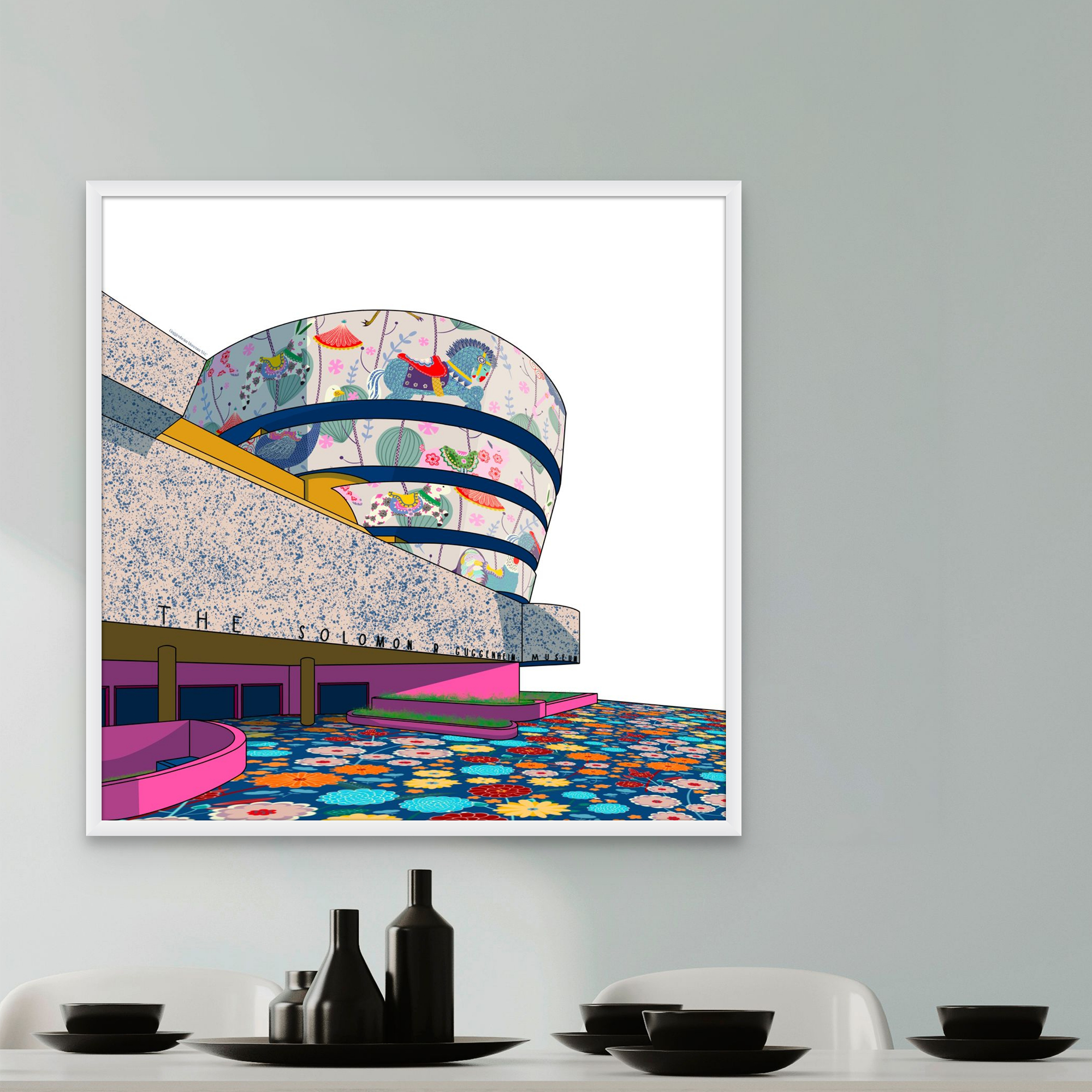 Guggenheim NYC  - limited edition fine art print - 20" x 20"