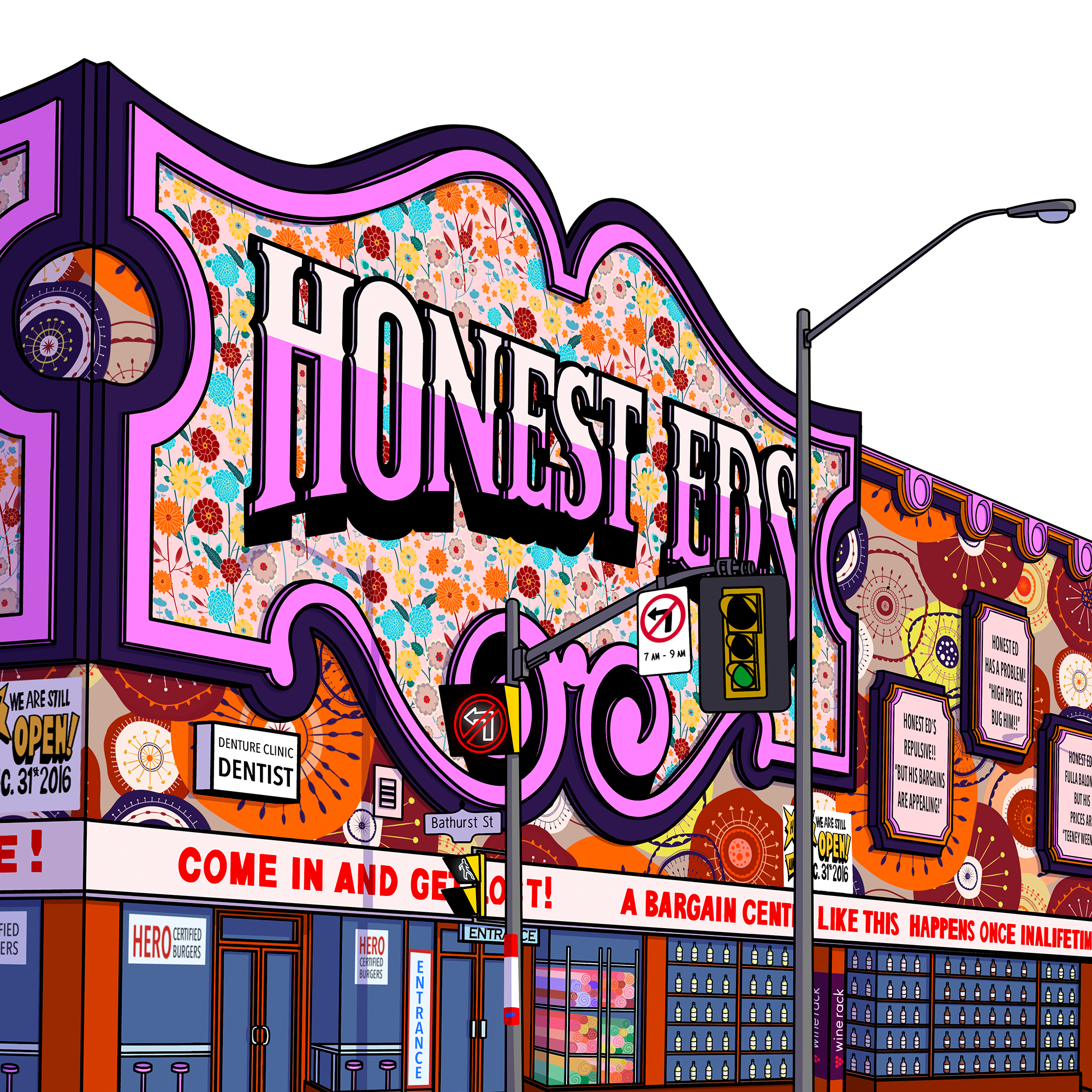 Honest Ed's fine art print - limited edition fine art print- 36" x 24"