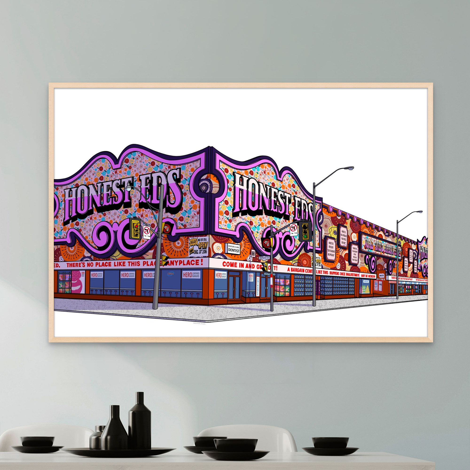 Honest Ed's fine art print - limited edition fine art print- 36" x 24"