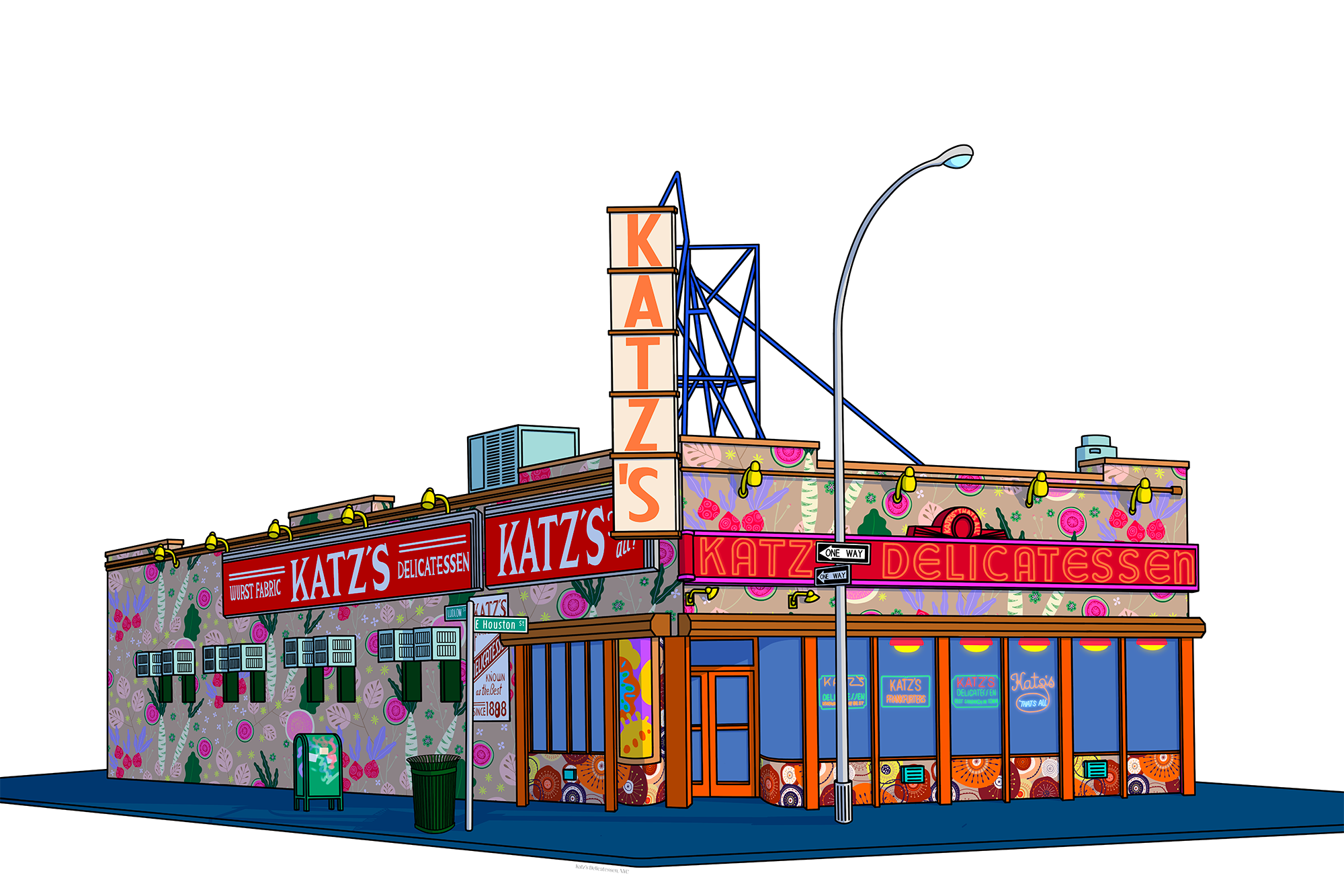 Katz's Delicatessen NYC - limited edition fine art print