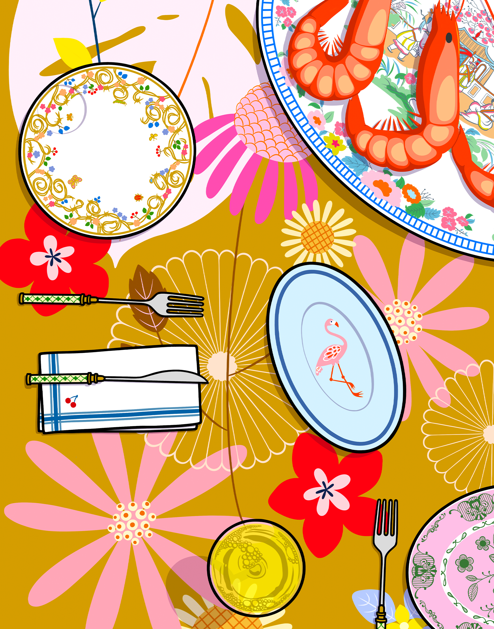 Shrimps and Peas - limited edition fine art print