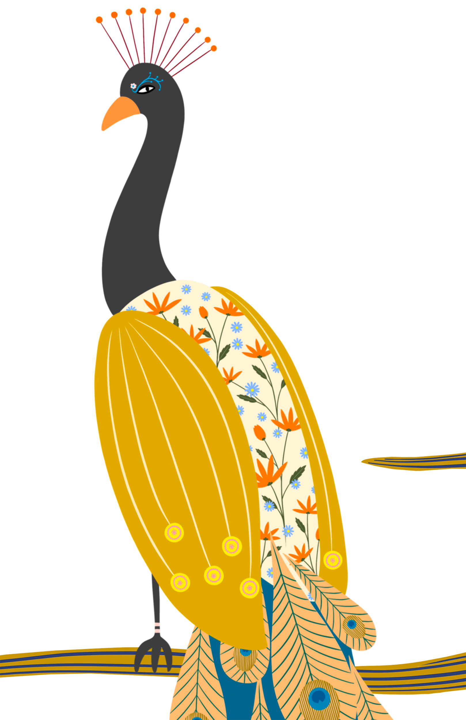 Lone Peacock - limited edition fine art print