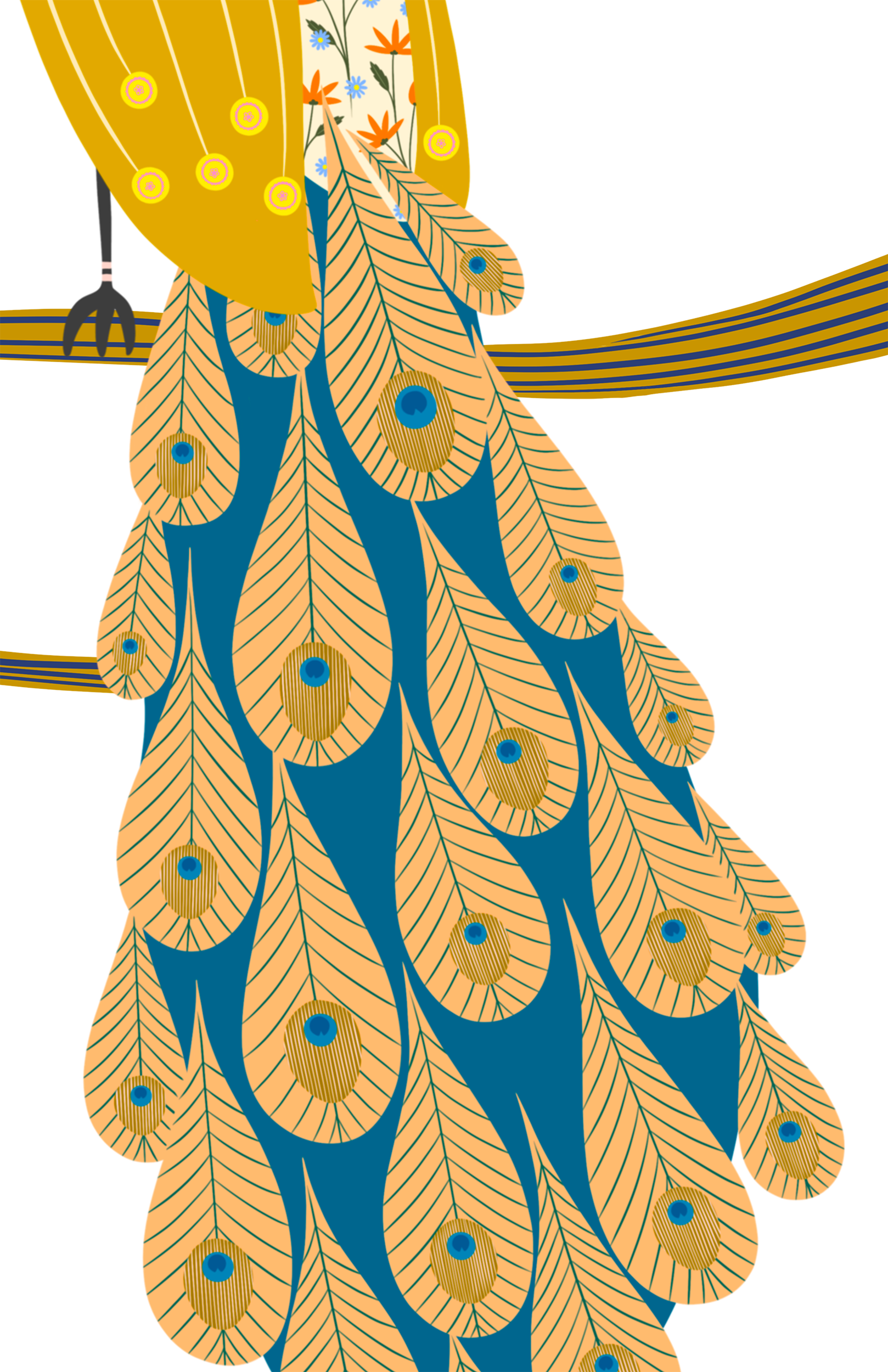 Lone Peacock - limited edition fine art print