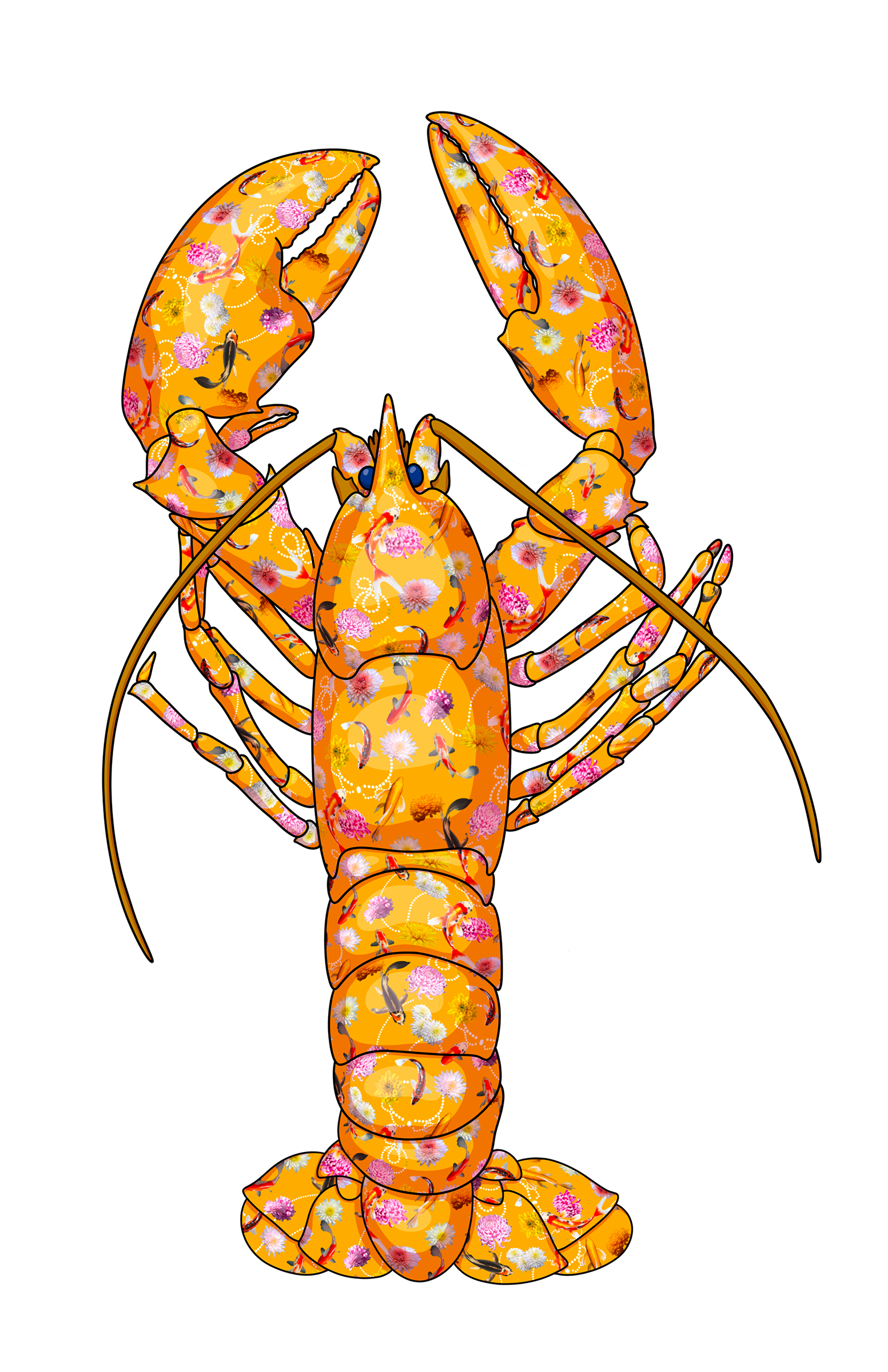 Orange Lobster - limited edition fine art print