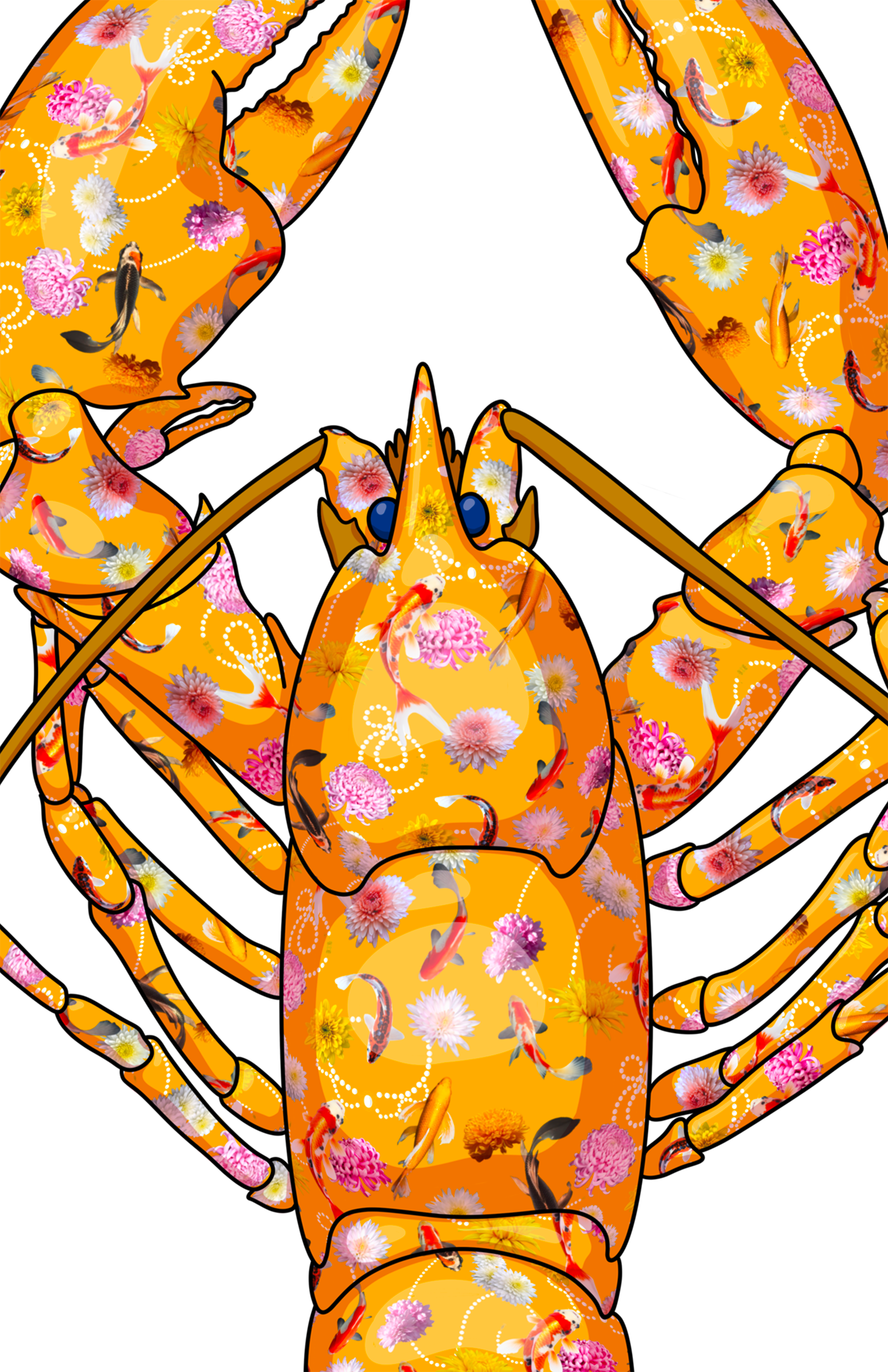 Orange Lobster - limited edition fine art print