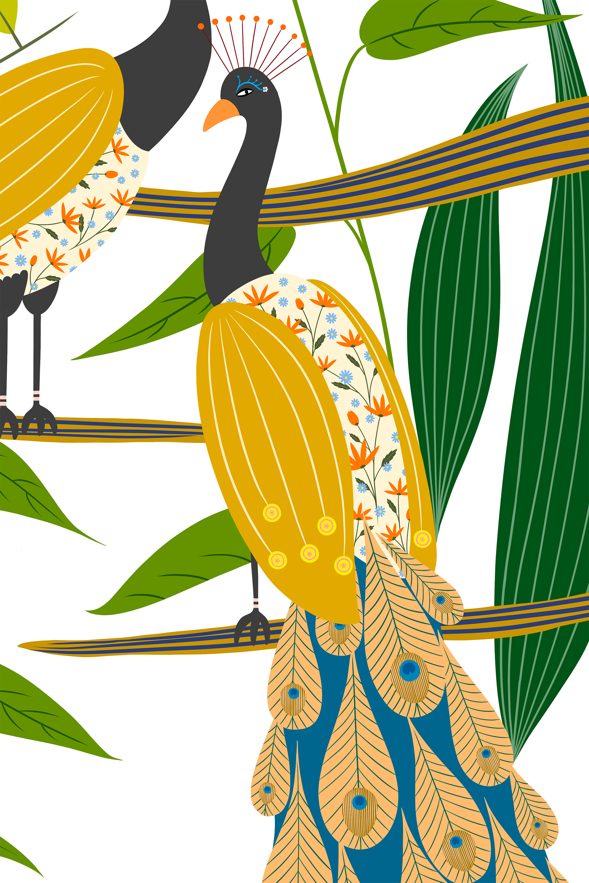 Peacocks  - limited edition fine art print