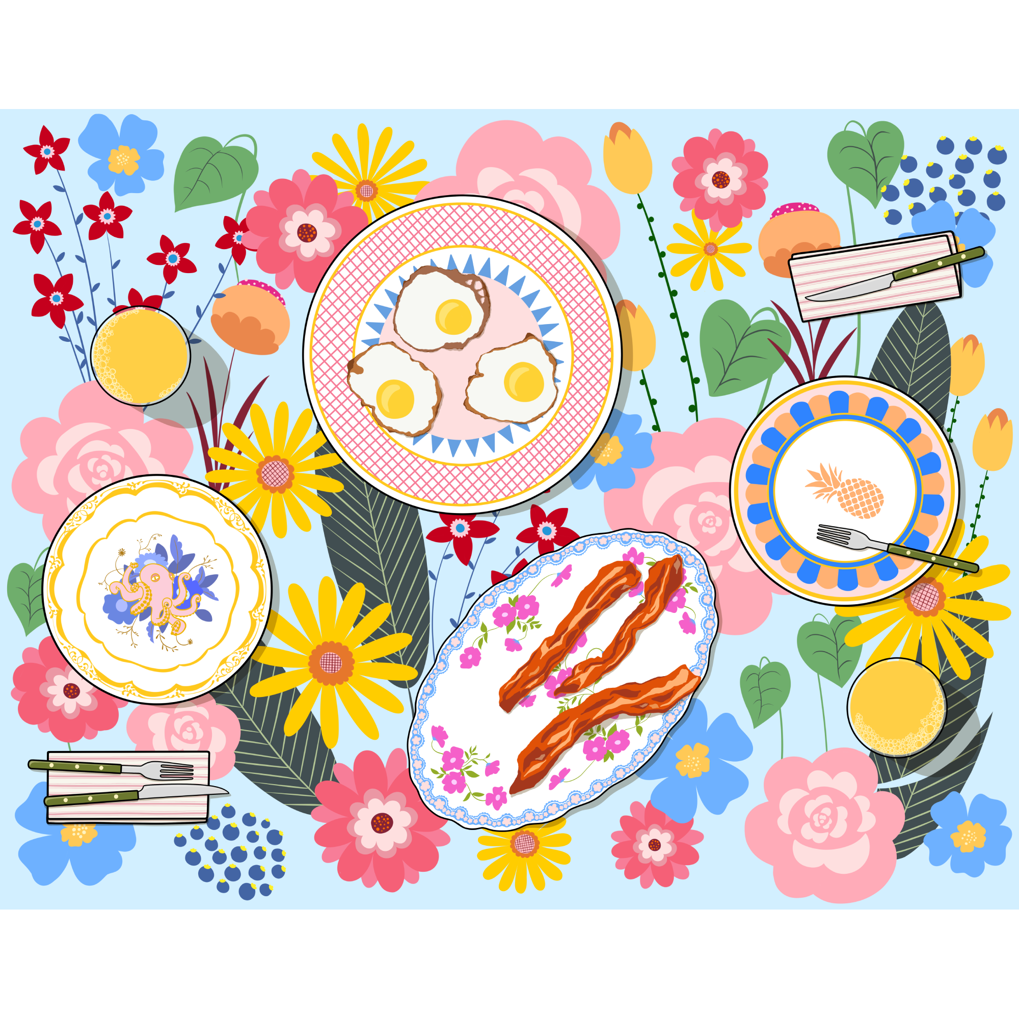 Bacon and eggs - limited edition fine art print